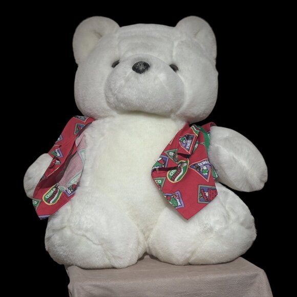 VTG 1993 Dayton Hudson Santa Bear World Traveler Plush w/ Passport Hat Backpack - Picture 15 of 17